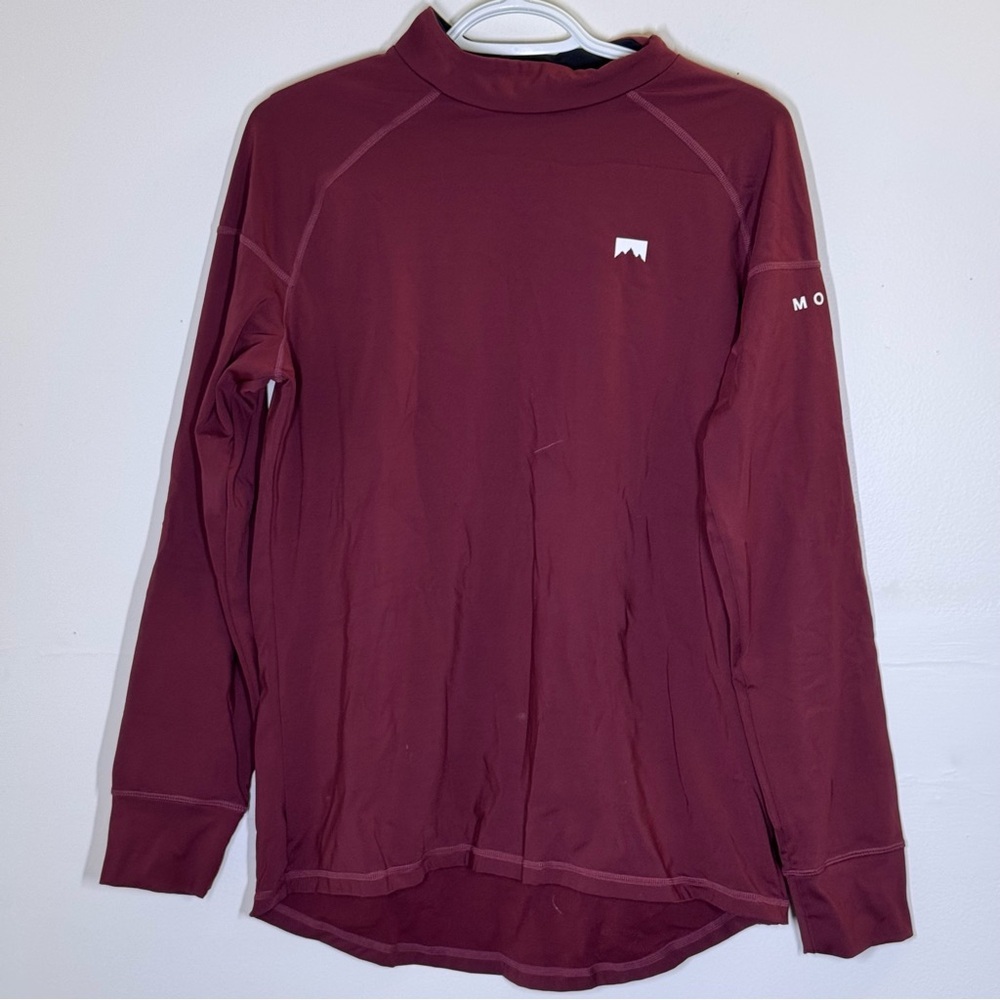 Montec Dope Snow | Burgundy Maroon Long Sleeve Top Winter Gear Size M